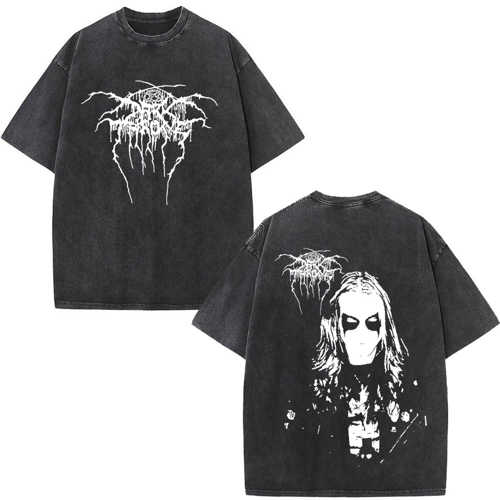 Crossfit Mayhem - Mayhem Darkthrone-camisetas lavadas Vintage para hombre
