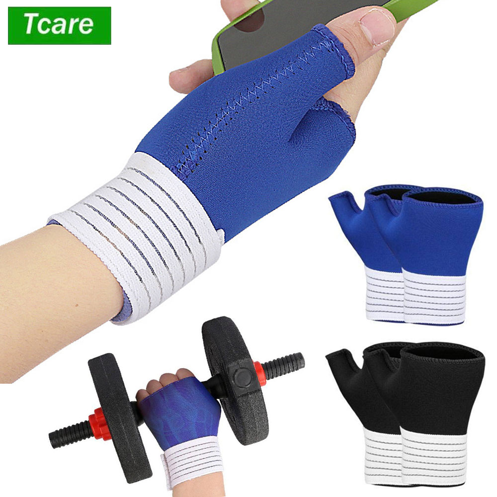Wrist Wrap Support - 1 par de soportes elásticos para